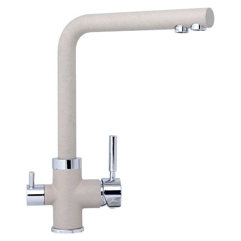 Изображение товара Смеситель TopZero Alphons Jasmine-08 CR для кухонной мойки, с подключением к фильтру, Jasmine, хром