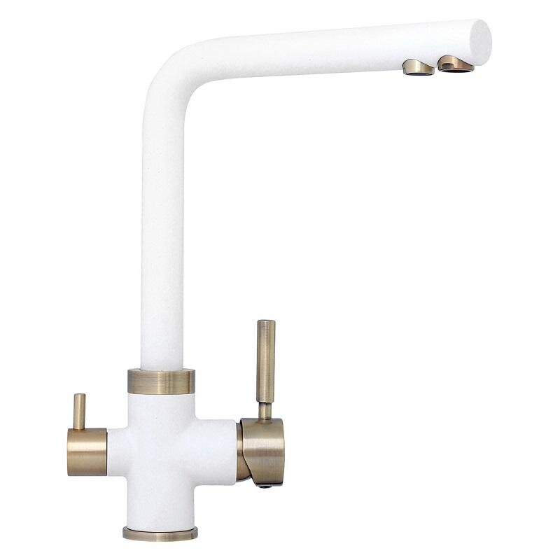 Изображение товара TopZero Alphons Ice-07 BR - кухонный смеситель с подключением к фильтру, бронза