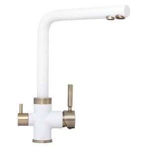 Изображение товара Смеситель TopZero Alphons Ice-07 BR для кухонной мойки, с подключением к фильтру, Ice, бронза