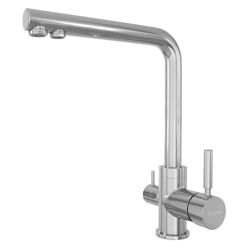 Изображение товара Смеситель TopZero Alphons CR для кухонной мойки с подключением к фильтру, хром