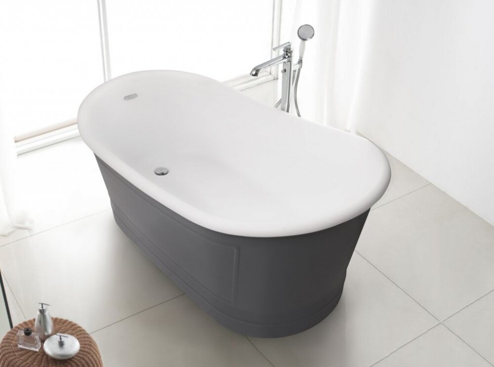 Изображение товара Ванна акриловая BelBagno BB32-CF36 170х90 см овальная в стиле ретро