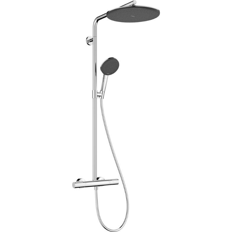 Изображение товара Душевая система Hansgrohe Alive Puro с термостатом и хромированным покрытием Изображение товара Душевая система Hansgrohe Alive Puro с термостатом и хромированным покрытием
