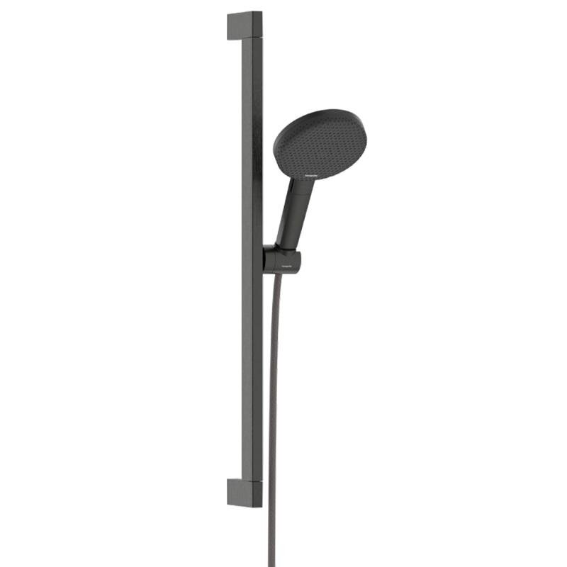 Изображение товара Душевой гарнитур Hansgrohe Alive 24600340, 60 см, шлифованный черный хром