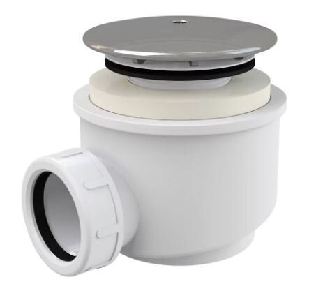 Изображение товара Сифон для душевого поддона Alcaplast A47CR d60 хром с самоочищающейся корзинкой