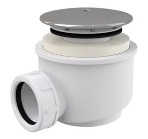 Изображение товара Сифон для душевого поддона Alcaplast A47CR d60 хром с самоочищающейся корзинкой