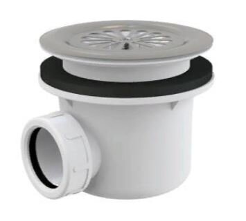 Изображение товара Сифон для душевого поддона Alcaplast A48 d90 с нержавеющей решеткой