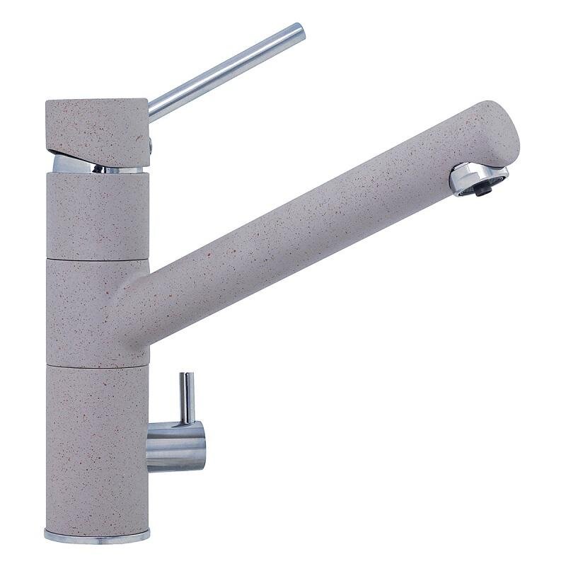 Изображение товара Смеситель TopZero Leonardo Beach-58 для кухонной мойки с подключением к фильтру, серый