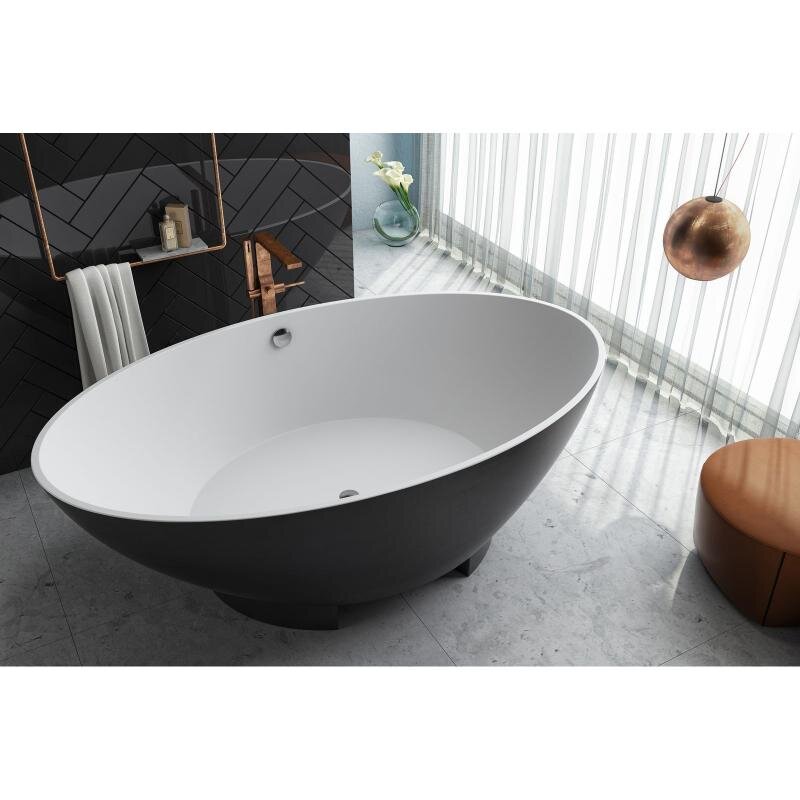 Изображение товара Ванна из искусственного камня Kolpa-San Tristan 592560, 196 х 117, цвет black