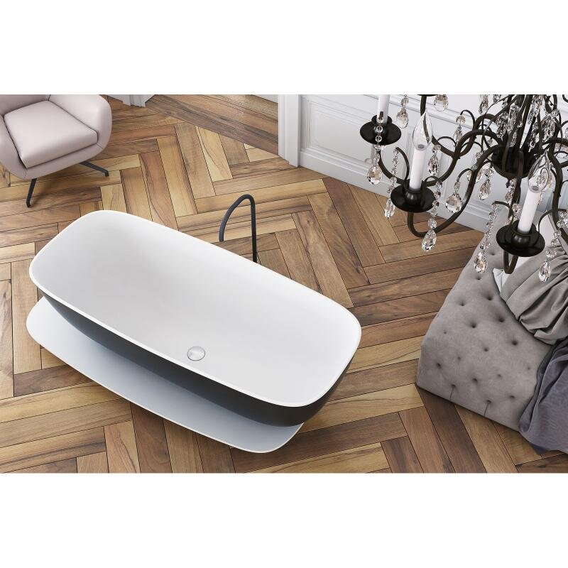 Изображение товара Ванна из искусственного камня Kolpa-San Milo 592440, 174 х 75, цвет black