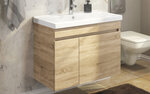 Тумба с раковиной Comforty Тромсе, 80 см, цвет дуб сонома, 00004142219 (00004142219CF) - фото 1 Тумба с раковиной Comforty Тромсе, 80 см, цвет дуб сонома, 00004142219 (00004142219CF) - фото 1