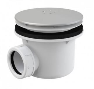 Изображение товара Сифон для душевого поддона Alcaplast A49K MAT d90 хром матовый, Чехия