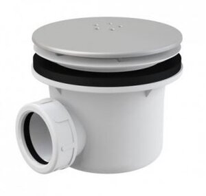 Изображение товара Сифон для душевого поддона Alcaplast A49K MAT d90, хром матовый