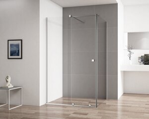 Изображение товара Душевой уголок Cezares STREAM-AH-1-120/90-C-Cr, 120 х 90 х 195 см, стекло прозрачное