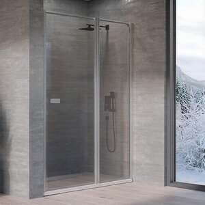 Изображение товара Душевая дверь Kolpa-San Andromeda 516720, 120 х 200 см, стекло прозрачное, профиль хром