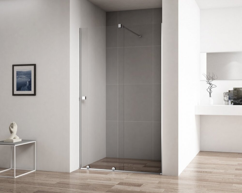 Изображение товара Душевая дверь в нишу Cezares STREAM-BF-1-120-C-Cr 120 см прозрачное стекло хром