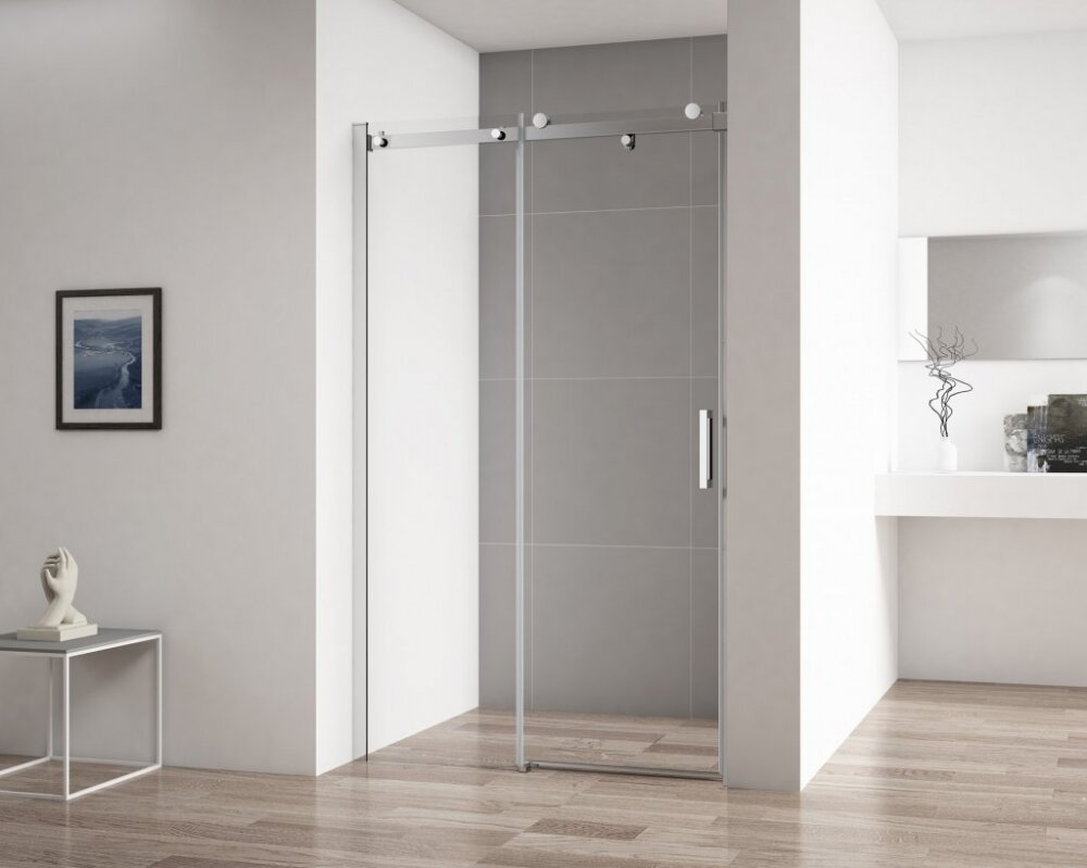 Изображение товара Душевая дверь в нишу Cezares STYLUS-SOFT-BF-1-110-C-Cr 110 см стекло хром