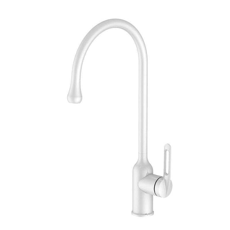 Изображение товара Смеситель для кухонной мойки Haiba HB71825-8, белый матовый