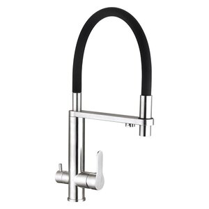 Изображение товара Смеситель TopZero TPZ 305 INOX, для кухонной мойки, с подключением к фильтру, нержавеющая сталь Изображение товара Смеситель TopZero TPZ 305 INOX, для кухонной мойки, с подключением к фильтру, нержавеющая сталь