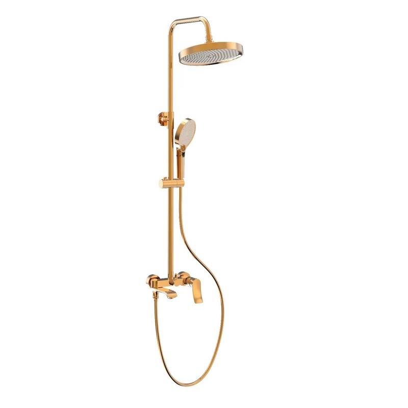 Изображение товара Душевая система Haiba HB24553-5, со смесителем, золото