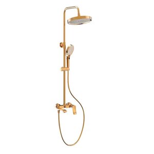 Изображение товара Душевая система Haiba HB24553-5, со смесителем, золото