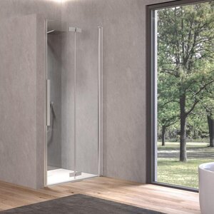 Изображение товара Душевая дверь Kolpa-San Polaris Fold 516350/516360, 90 см, левая/правая, стекло прозрачное, профиль хром