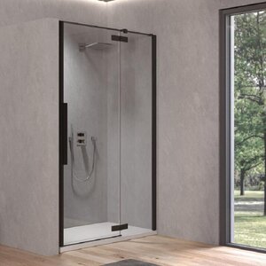 Изображение товара Душевая дверь Kolpa-San Polaris 516010/516080, 140 см, левая/правая, стекло прозрачное, профиль черный