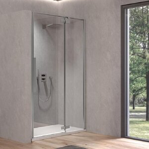 Изображение товара Душевая дверь Kolpa-San Polaris 515930/515940, 140 см, левая/правая, стекло прозрачное, профиль хром