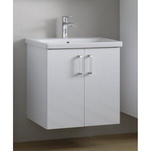 Изображение товара Тумба с раковиной Kolpa-san Evelin 562020, подвесная, белый матовый