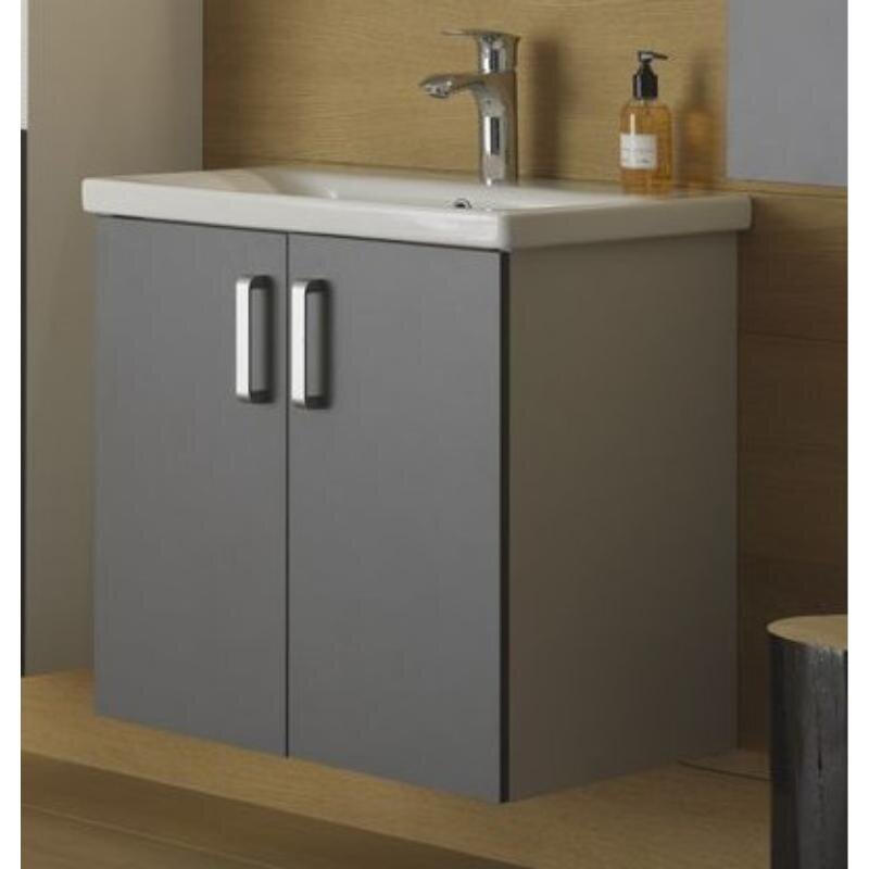 Изображение товара Тумба с раковиной Kolpa-san Evelin 562030, 55 см, антрацит