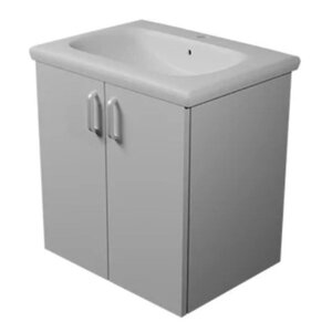 Изображение товара Тумба с раковиной Kolpa-san Evelin 573800 Подвесная 65 см Белый матовый