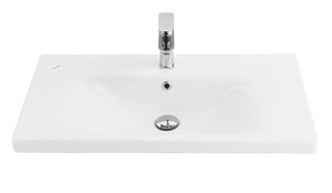 Изображение товара Раковина Creavit Eksen EK080-00CB00E-0000, 80 см, фарфор, белая