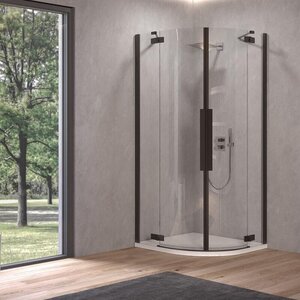 Изображение товара Душевой уголок Kolpa-San Polaris 515390, 90 x 90 см, стекло прозрачное, профиль черный