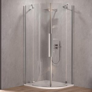 Изображение товара Душевой уголок Kolpa-San Polaris 515370, 90 x 90 см, стекло прозрачное, профиль хром