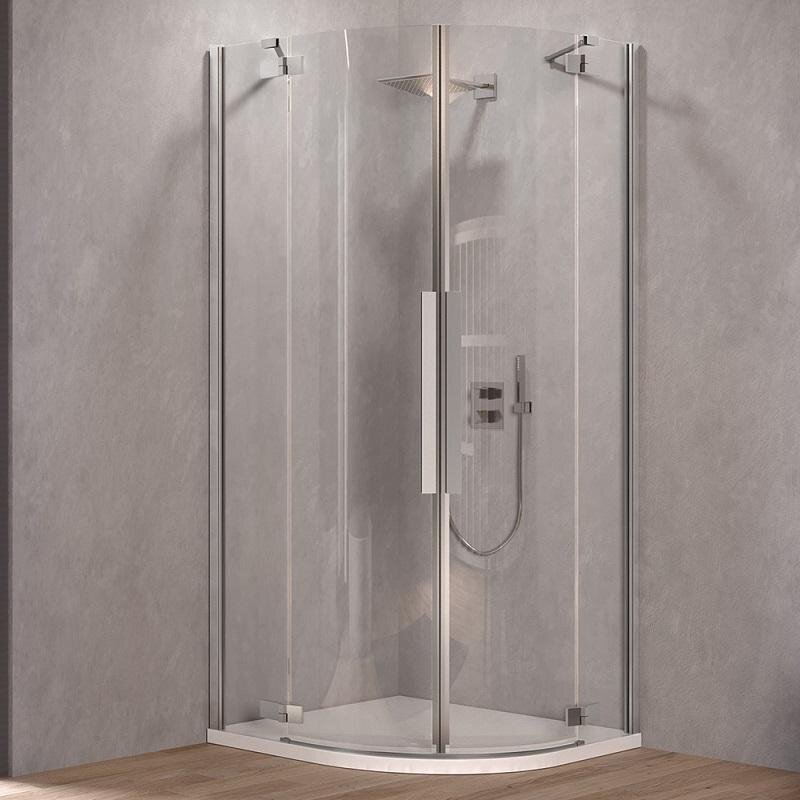 Изображение товара Kolpa-San Polaris 515370 - 90x90 см, уголок, 8 мм, хром