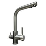 Смеситель Wellinox WIX 302 STCR, для кухонной мойки, с подключением к фильтру, хром матовый - фото 1
