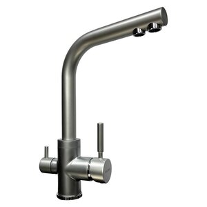 Изображение товара Смеситель Wellinox WIX 302 STCR, для кухонной мойки, с подключением к фильтру, хром матовый Изображение товара Смеситель Wellinox WIX 302 STCR, для кухонной мойки, с подключением к фильтру, хром матовый