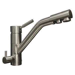 Изображение товара Смеситель Wellinox WIX 301 SS, для кухонной мойки, с подключением к фильтру, нержавеющая сталь