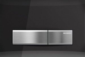Изображение товара Клавиша смыва Geberit Sigma 50 115.788.SD.5, механическая, цвет хром/серый