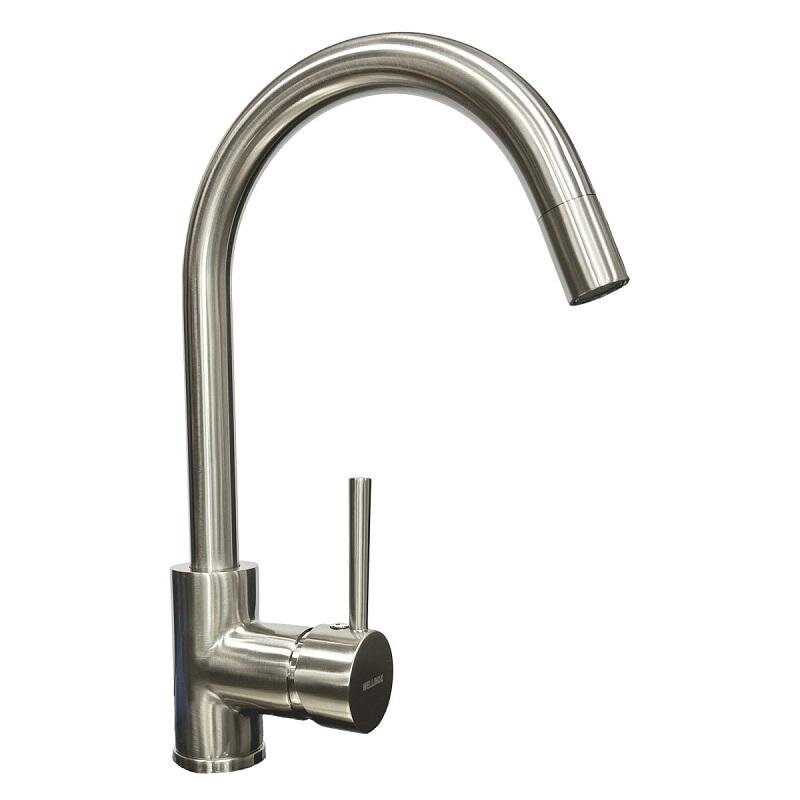 Изображение товара Смеситель Wellinox WIX 203 SS, для кухонной мойки, нержавеющая сталь