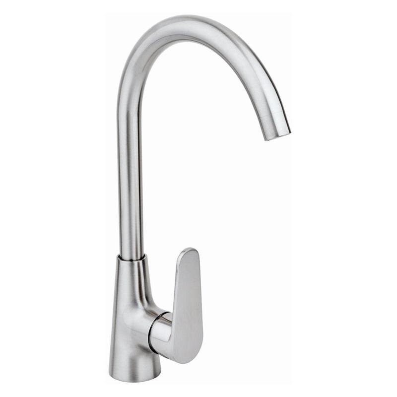 Изображение товара Смеситель Wellinox WIX 204 SS для кухонной мойки с поворотным изливом Изображение товара Смеситель Wellinox WIX 204 SS для кухонной мойки с поворотным изливом