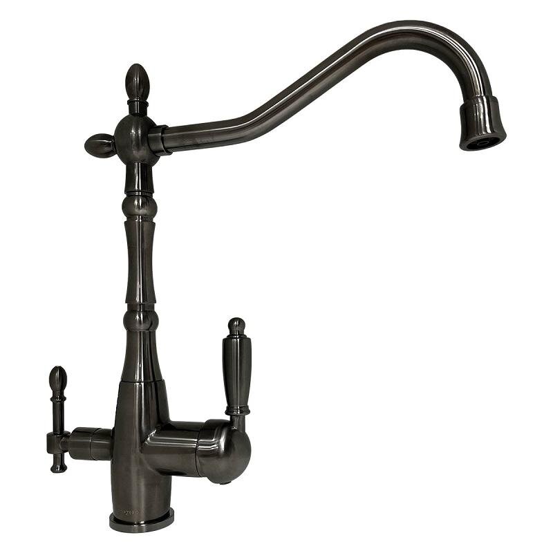 Изображение товара Смеситель TopZero Brad TITAN для кухонной мойки с подключением к фильтру, титан