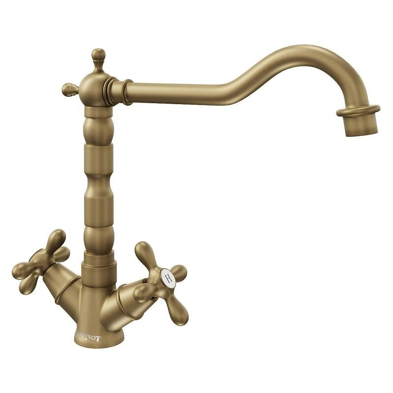 Изображение товара TopZero Clyde BR - бронзовый кухонный смеситель с поворотным изливом Изображение товара TopZero Clyde BR - бронзовый кухонный смеситель с поворотным изливом
