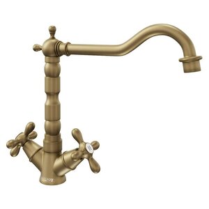 Изображение товара TopZero Clyde BR - бронзовый кухонный смеситель с поворотным изливом