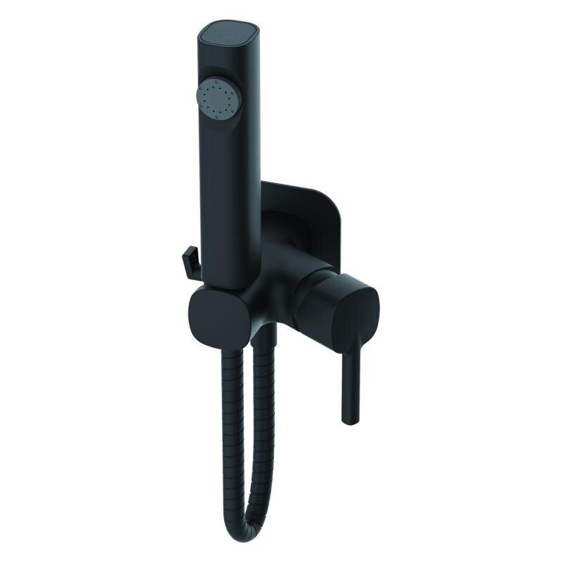 Изображение товара Гигиенический душ Haiba, HB5518-7, со смесителем, черный матовый