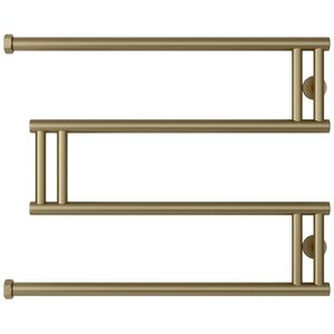 Изображение товара Полотенцесушитель водяной Сунержа High-Tech+ 32-4050-5065, высота 50 см, ширина 65 см, боковое подключение 50 см, цвет золотой шёлк