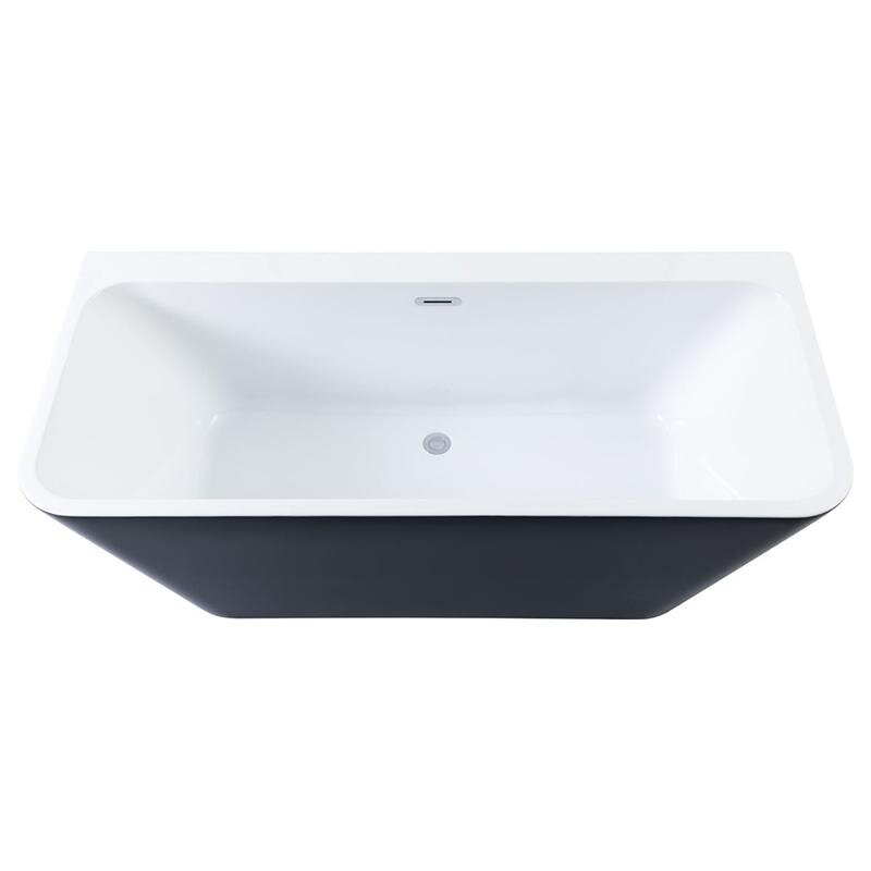 Изображение товара Aquanet Family Perfect 13775-GW-MB — акриловая ванна 170x75 см с черной панелью