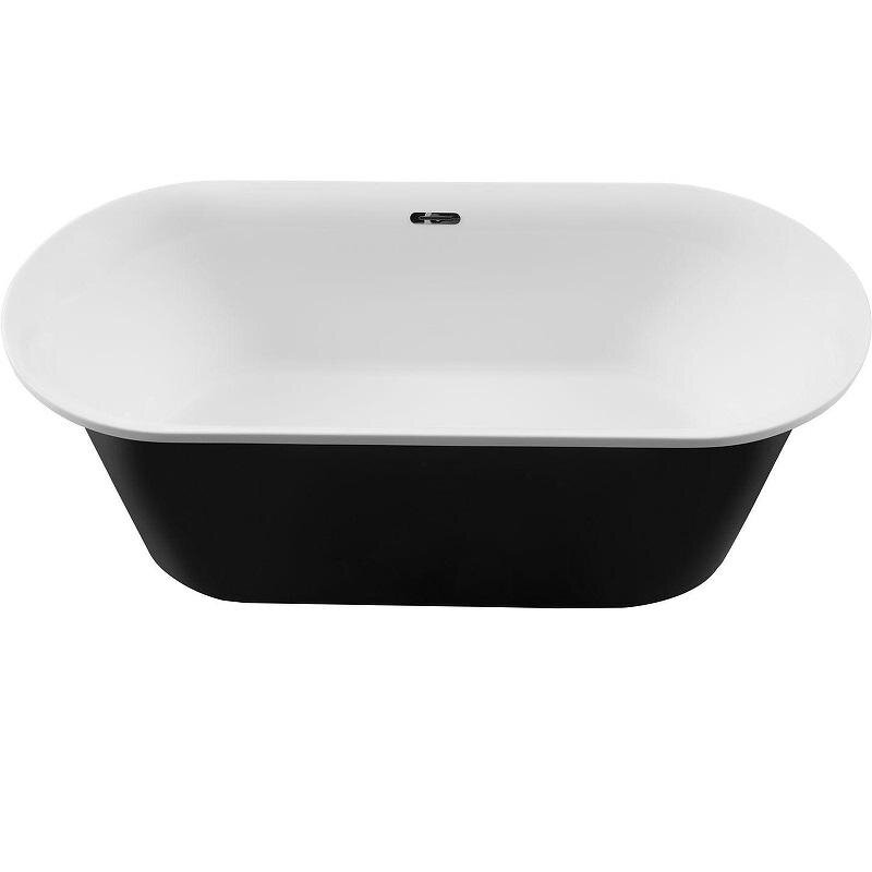 Изображение товара Aquanet Family Smart 88778-MW-MB - акриловая ванна 170x78 см, белая матовая с черной панелью Изображение товара Aquanet Family Smart 88778-MW-MB - акриловая ванна 170x78 см, белая матовая с черной панелью