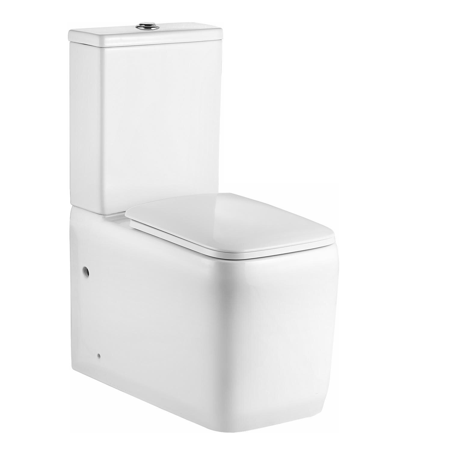 Изображение товара Black&White Gravity W-7790: безободковый компакт-унитаз с торнадо, 3/6 л