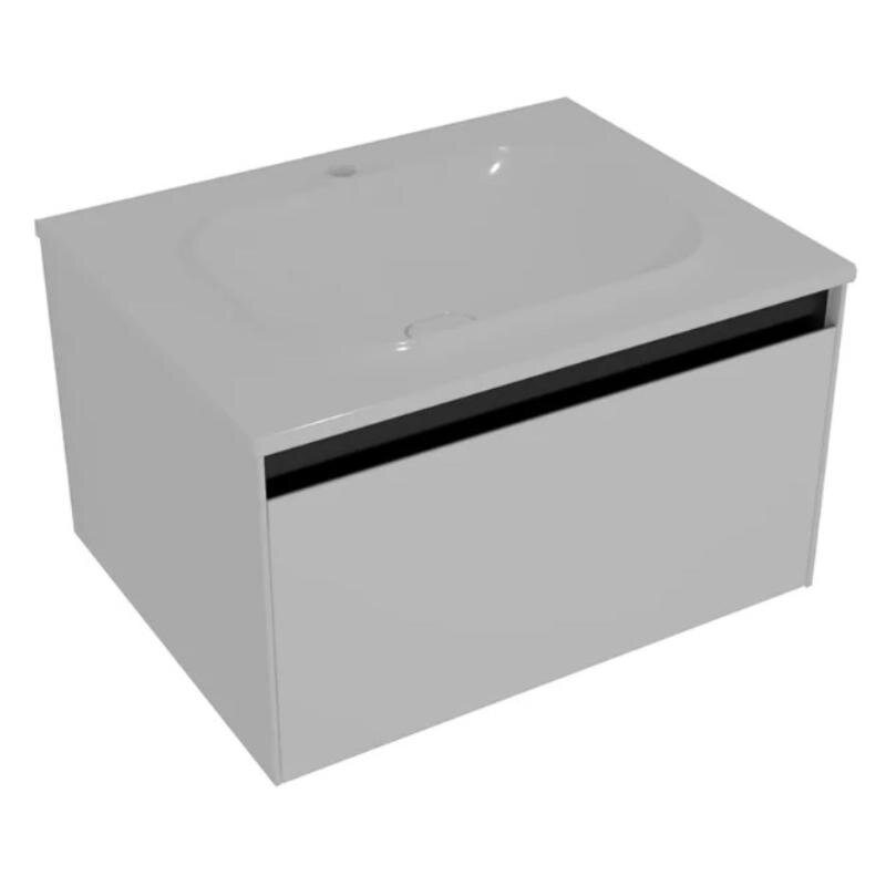 Изображение товара Тумба с раковиной Kolpa-san Pandora 514150, 75 см, подвесная, фасад белый матовый, корпус белый Изображение товара Тумба с раковиной Kolpa-san Pandora 514150, 75 см, подвесная, фасад белый матовый, корпус белый
