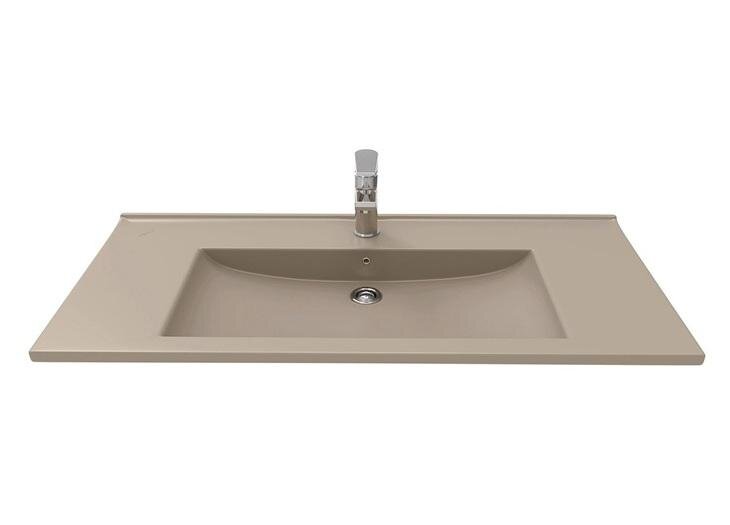 Изображение товара Раковина Creavit Su SU100-00CM00E-0000, 100 см, фарфор, капучино матовый